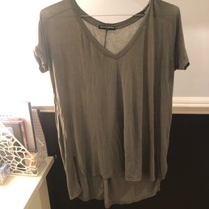Brandy Melville Army Green V neck